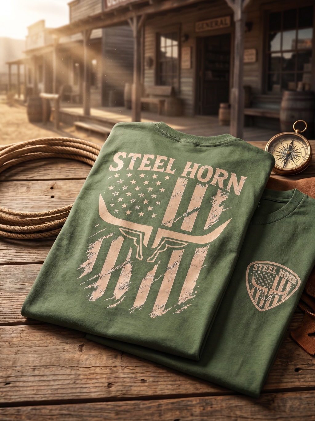 PATRIOT STEEL HORN LOGO