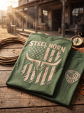 PATRIOT STEEL HORN LOGO
