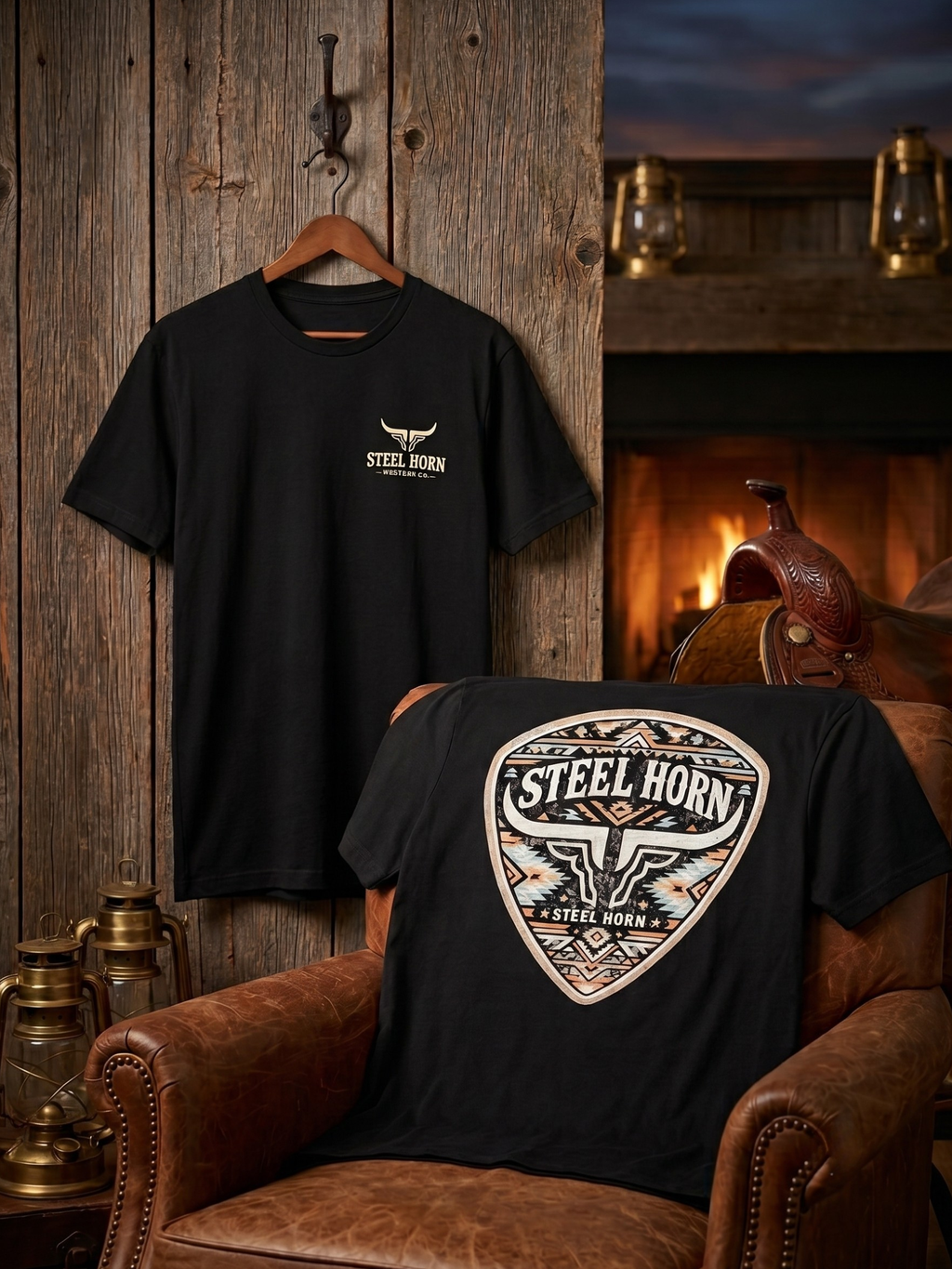 Aztec Steel Horn Logo Tee