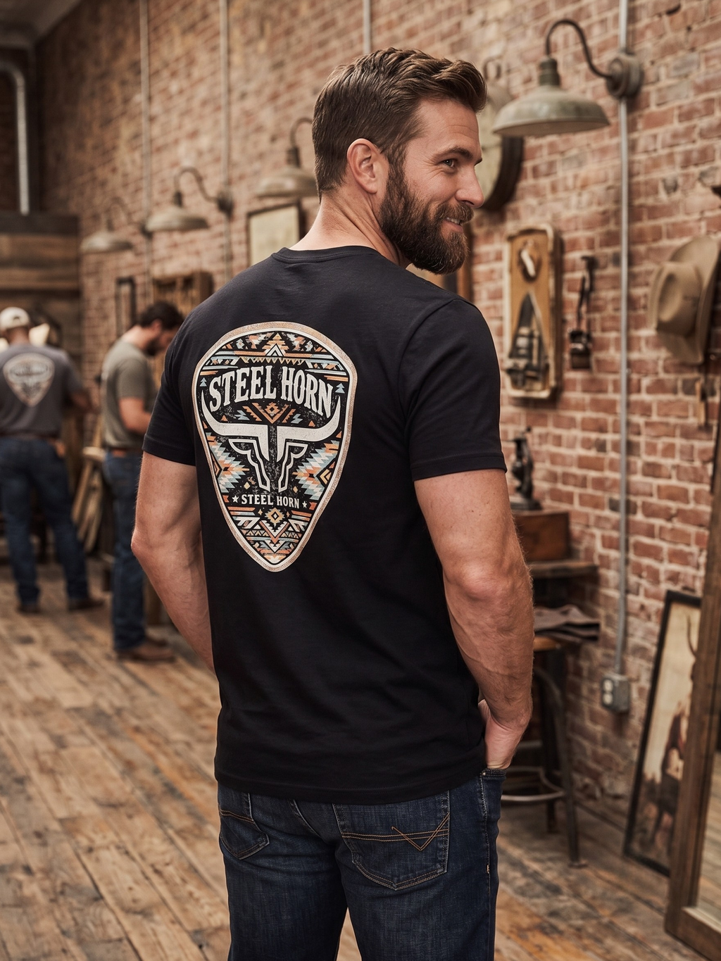 Aztec Steel Horn Logo Tee