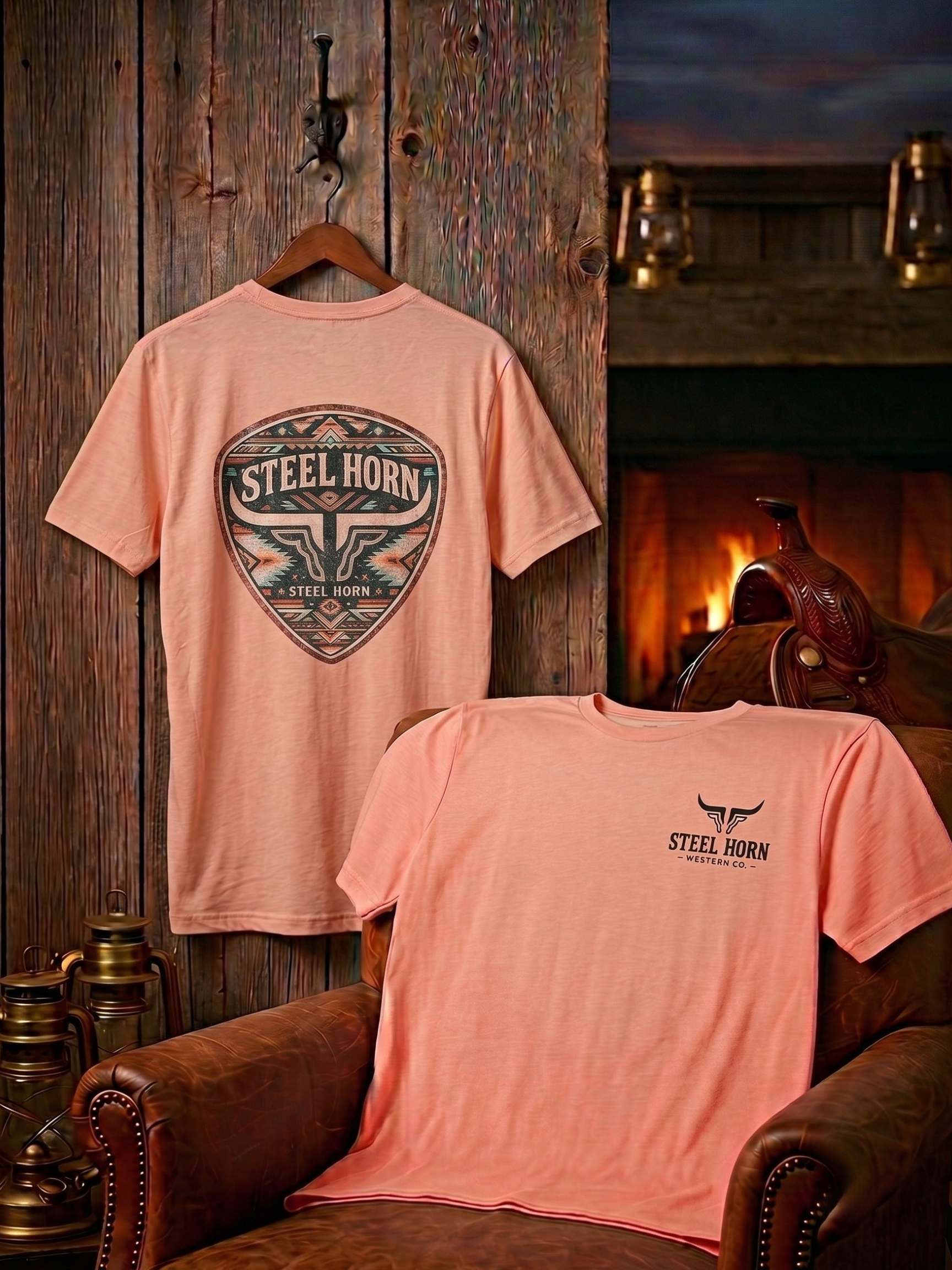 Aztec Steel Horn Logo Tee