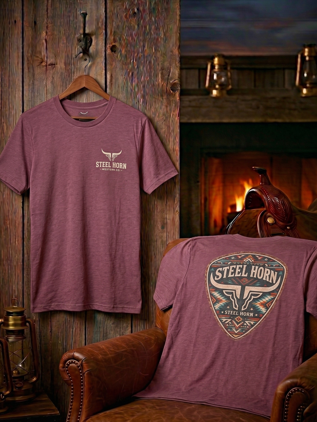Aztec Steel Horn Logo Tee