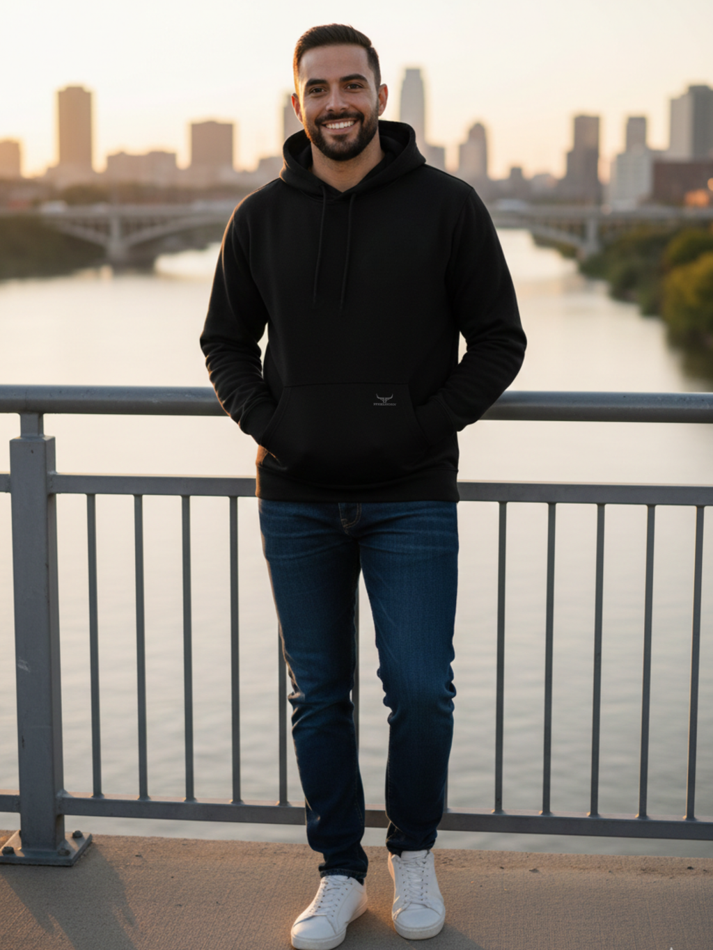 Steel Horn Mini Logo Hoodie