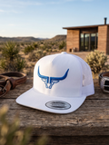 Steel Horn Basic Logo White-Blue Hat