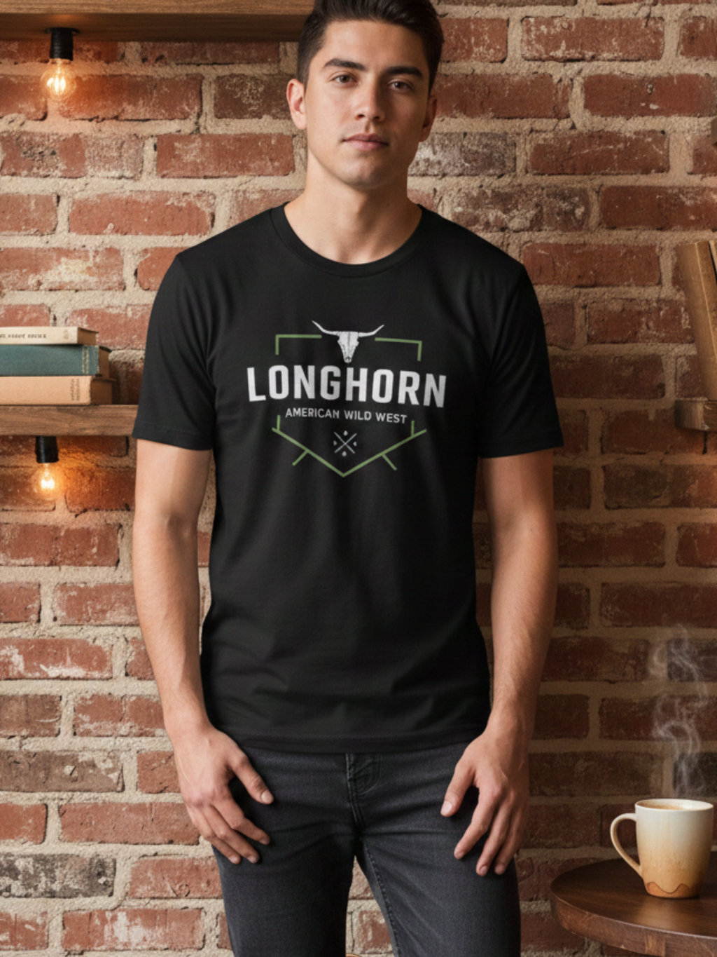 American Wild West Longhorn Tee
