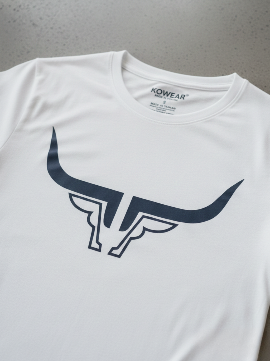 Steel Horn Basic Logo Tee - WHTBLK