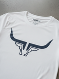 Steel Horn Basic Logo Tee - WHTBLK