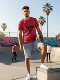 Dusty Plains Bull Tee - Red