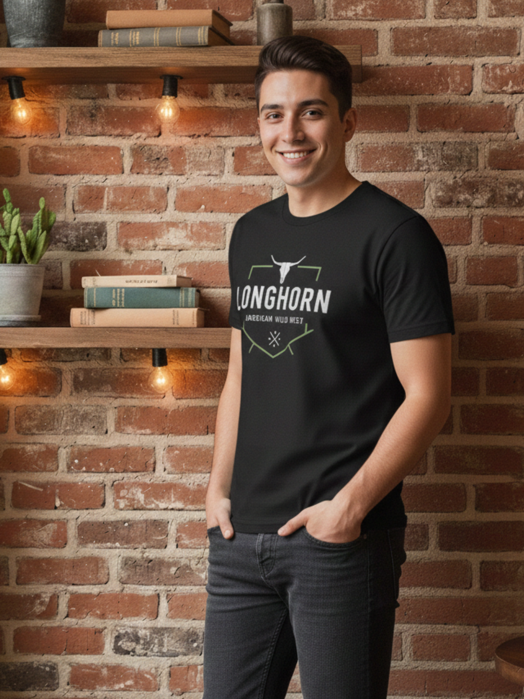 American Wild West Longhorn Tee