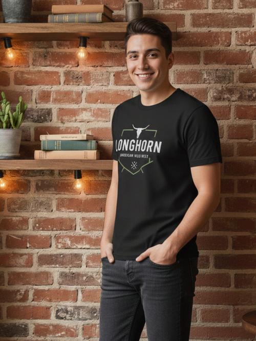 American Wild West Longhorn Tee