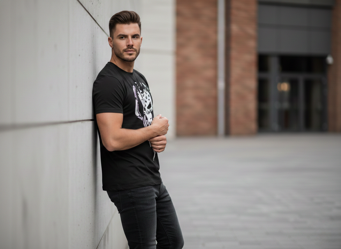 Patriot Skull Tee - Black