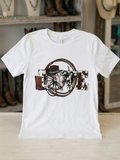 Love Cow Print Tee