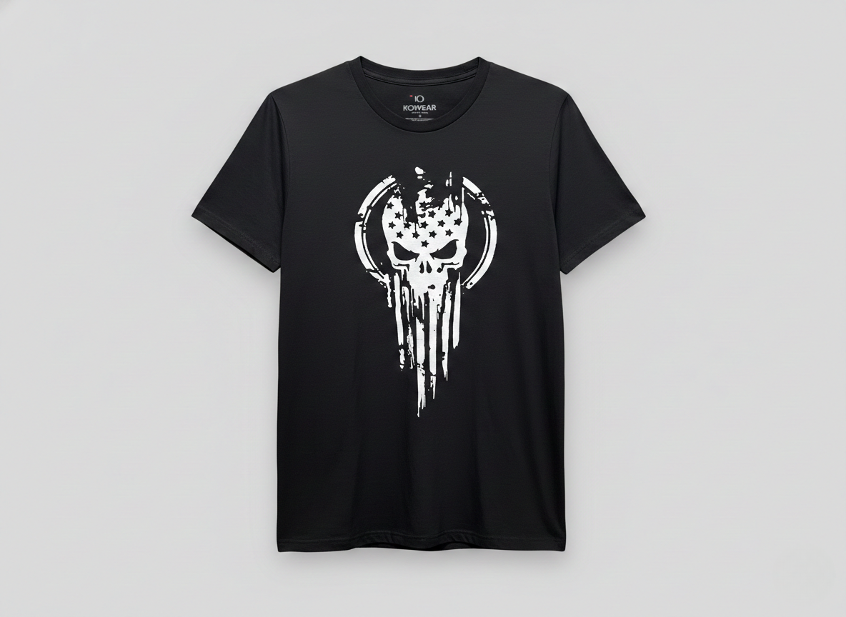 Patriot Skull Tee - Black