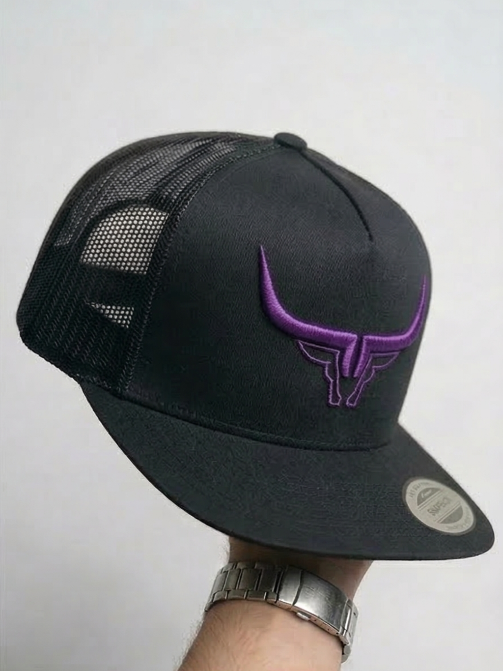 Steel Horn Basic Logo Black - Purple