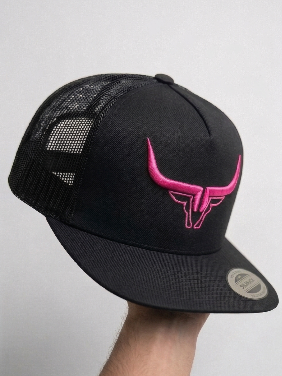 Steel Horn Basic Logo Black - Pink
