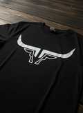 Steel Horn Basic Logo Tee - BLKWHT
