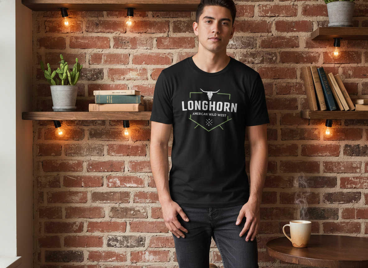 American Wild West Longhorn Tee