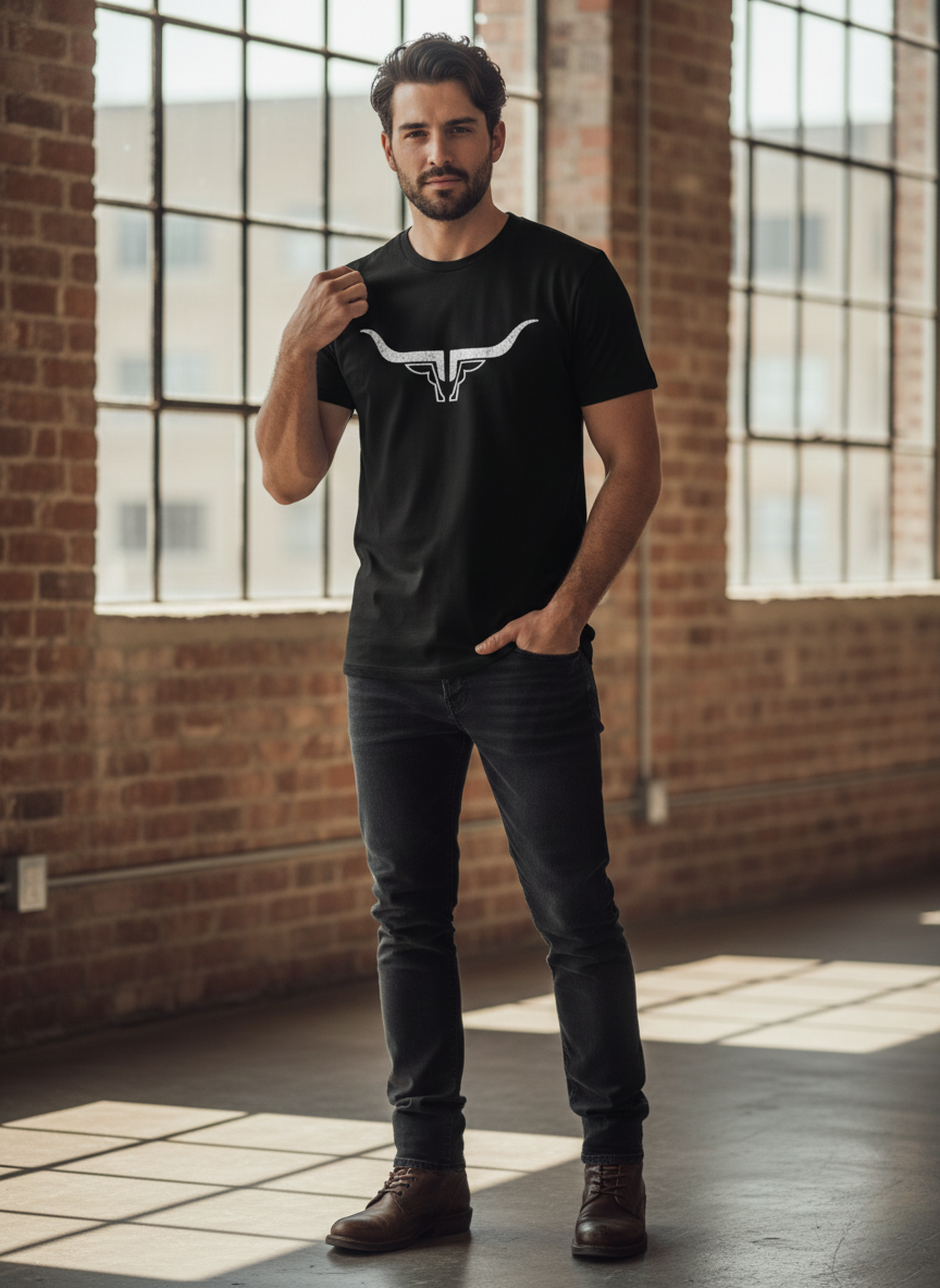 Steel Horn Basic Logo Tee