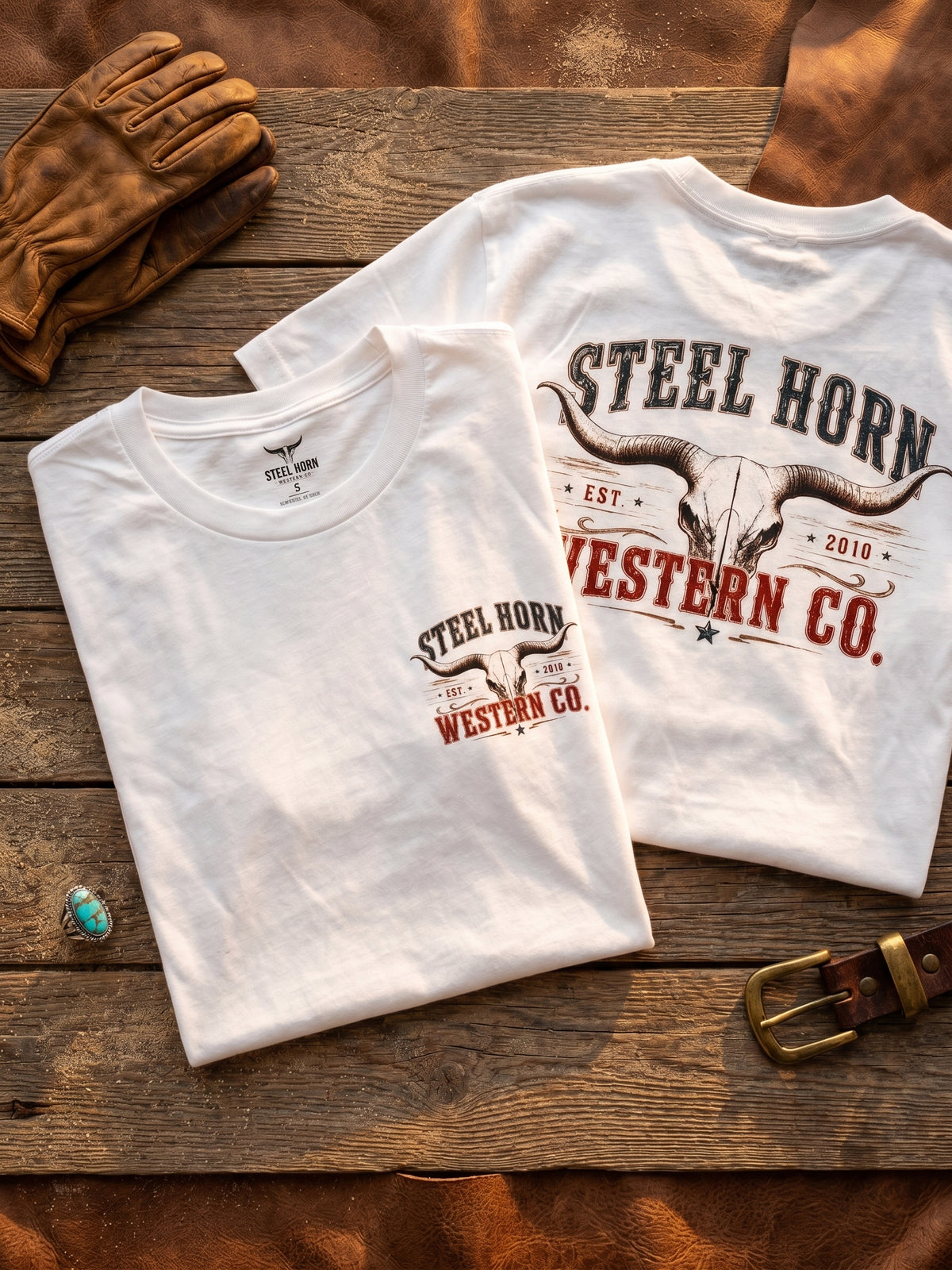 Steel Horn Basic Logo Tee