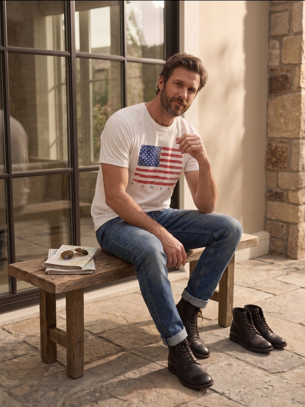 American Flag KOWEAR Tee