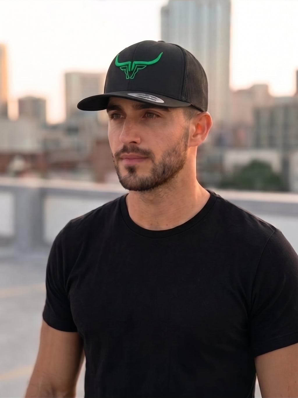 Steel Horn Basic Logo Black - Green