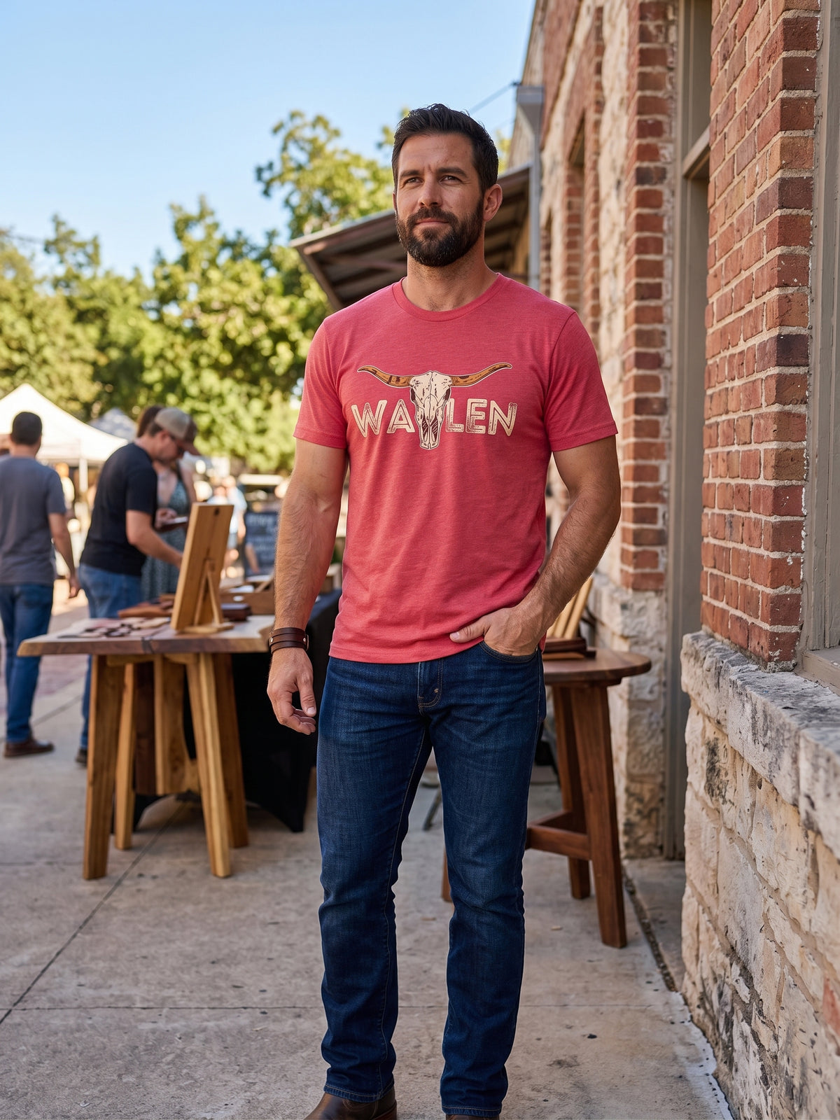 Wallen Skull Tee - Pink