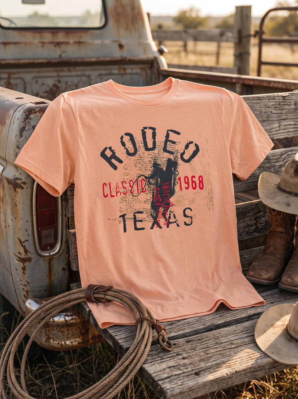 Rodeo Classic Texas Tee - Pink