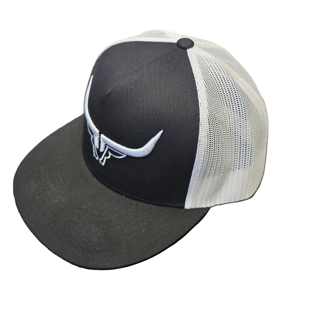 Steel Horn Basic Logo White-Black-White Hat