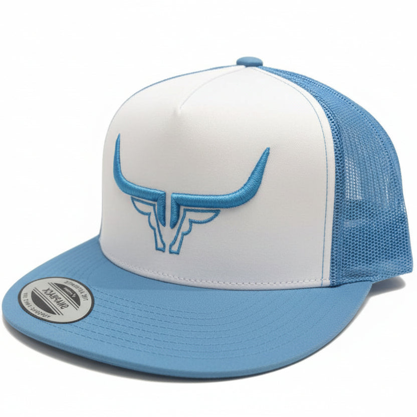 Steel Horn Basic Logo Black-White-Black Hat (Copy)