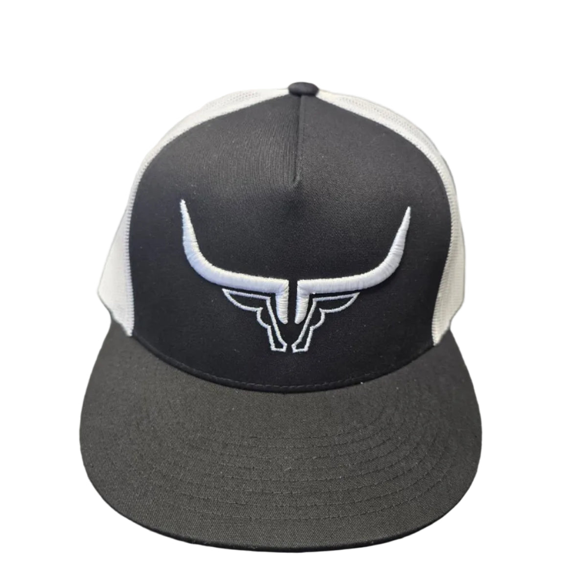 Steel Horn Basic Logo White-Black-White Hat
