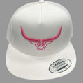 Steel Horn Basic Logo White-Pink Hat