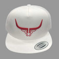Steel Horn Basic Logo White-Red Hat