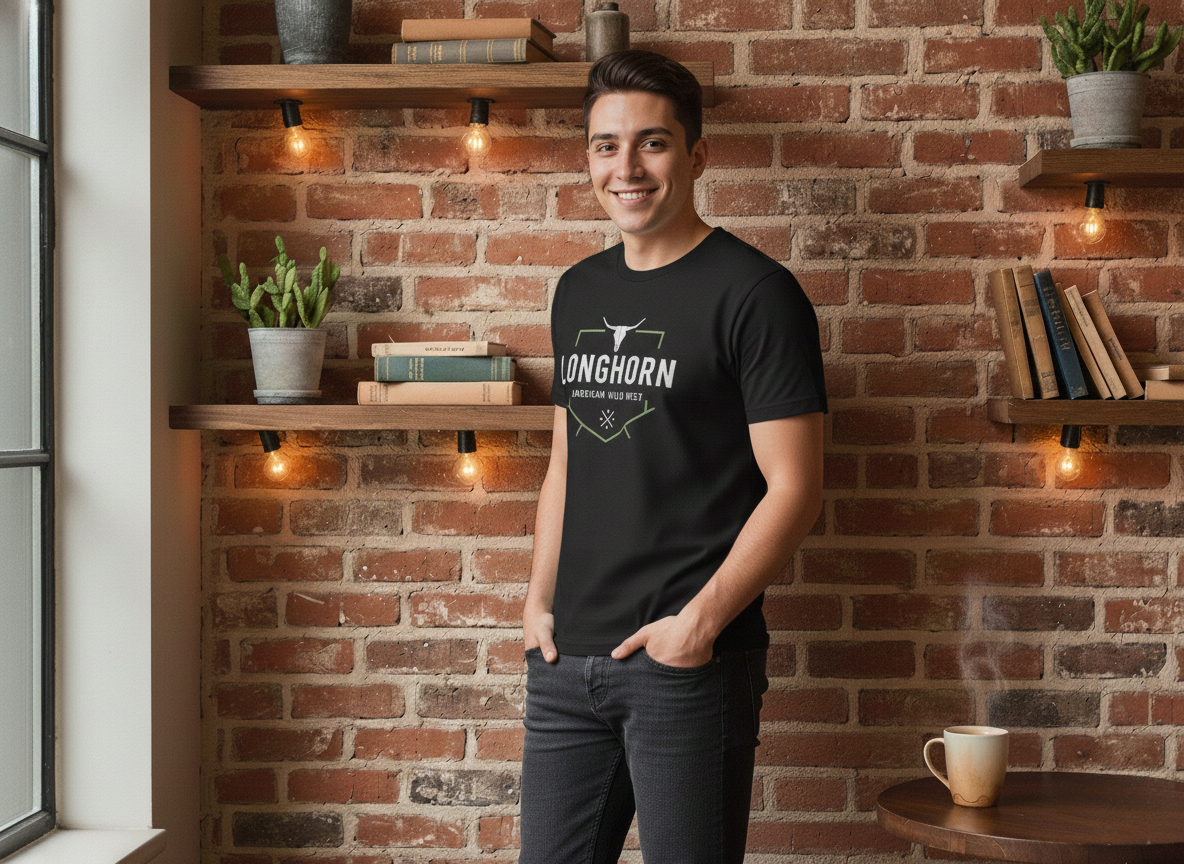 American Wild West Longhorn Tee