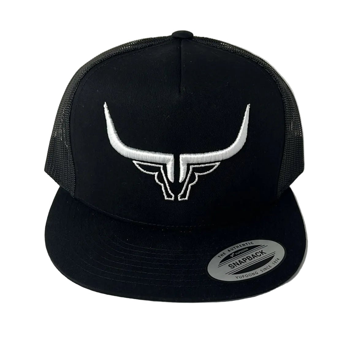 Steel Horn Basic Logo Black-White Hat