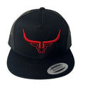 Steel Horn Basic Logo Black-Red Hat