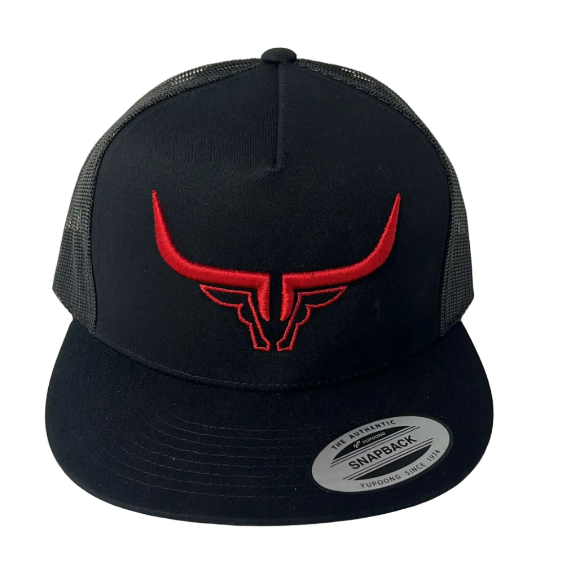 Steel Horn Basic Logo Black-Red Hat