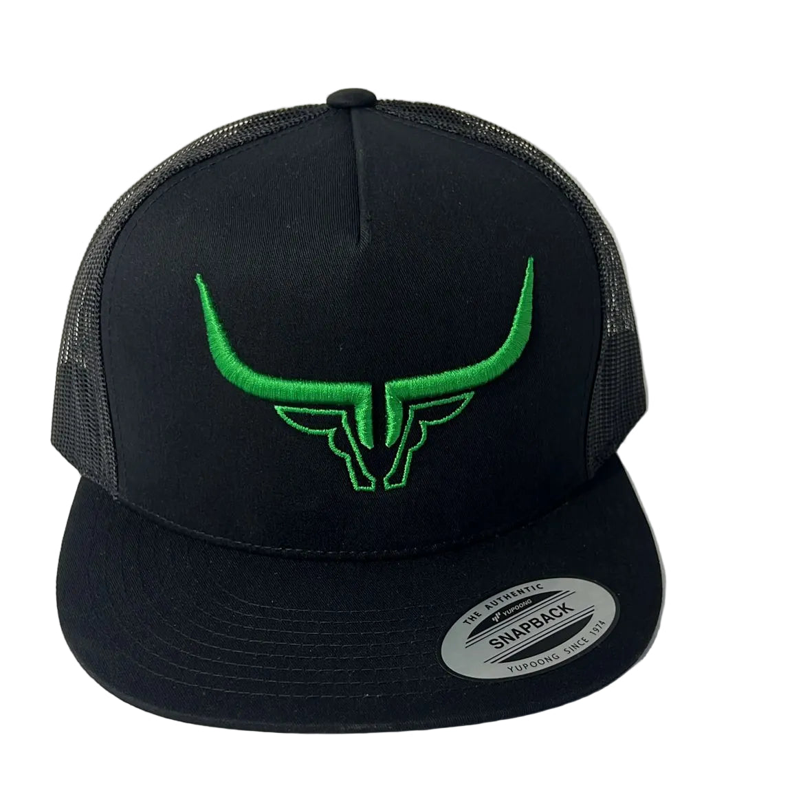 Steel Horn Basic Logo Black-Green Hat