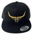 Steel Horn Basic Logo Black-Gold Hat