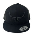 Steel Horn Basic Logo Black-Black Hat
