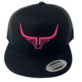Steel Horn Basic Logo Black-Pink Hat