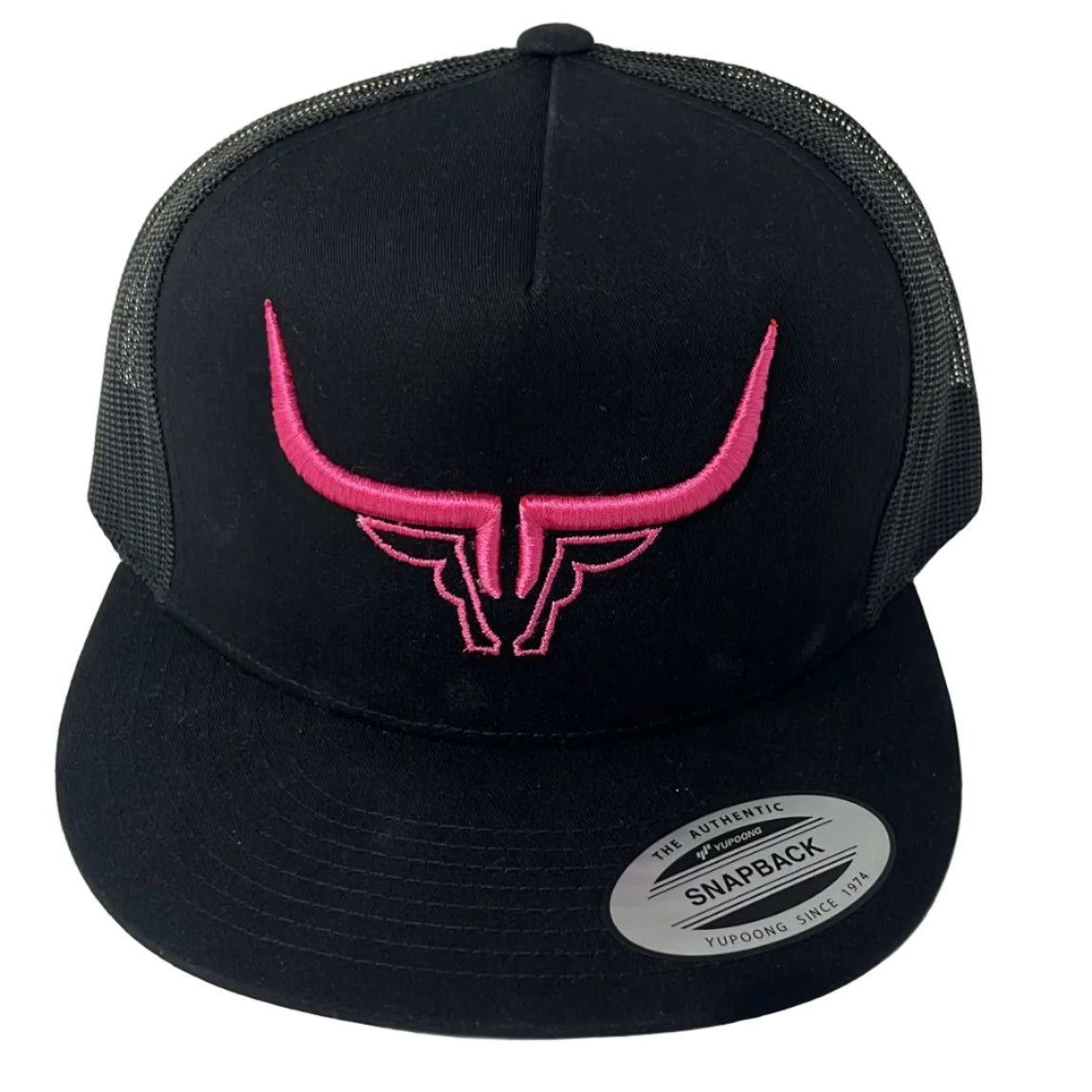 Steel Horn Basic Logo Black-Pink Hat