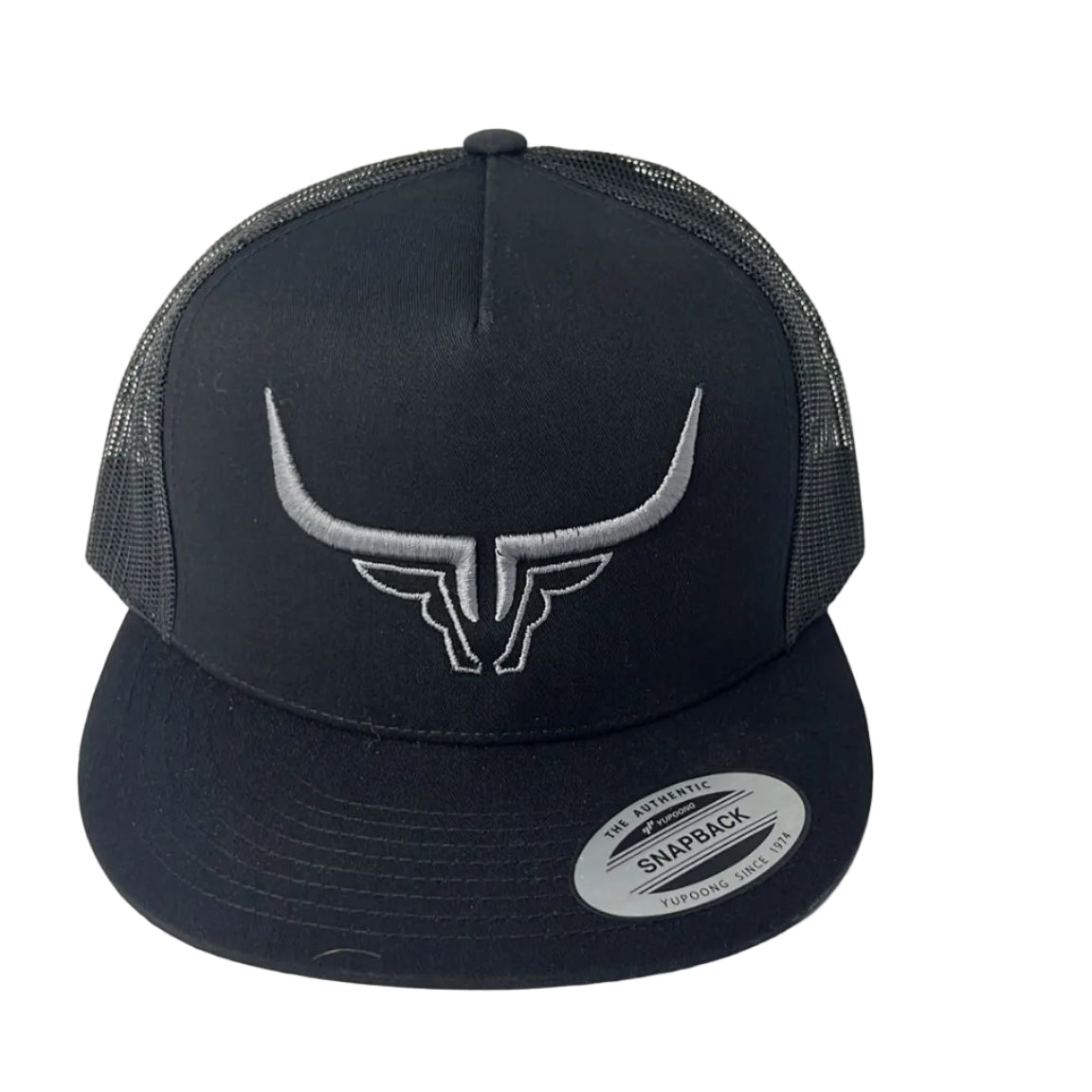 Steel Horn Basic Logo Black-Silver Hat