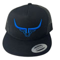 Steel Horn Basic Logo Black-Blue Hat