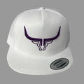 Steel Horn Basic Logo White-Purple Hat
