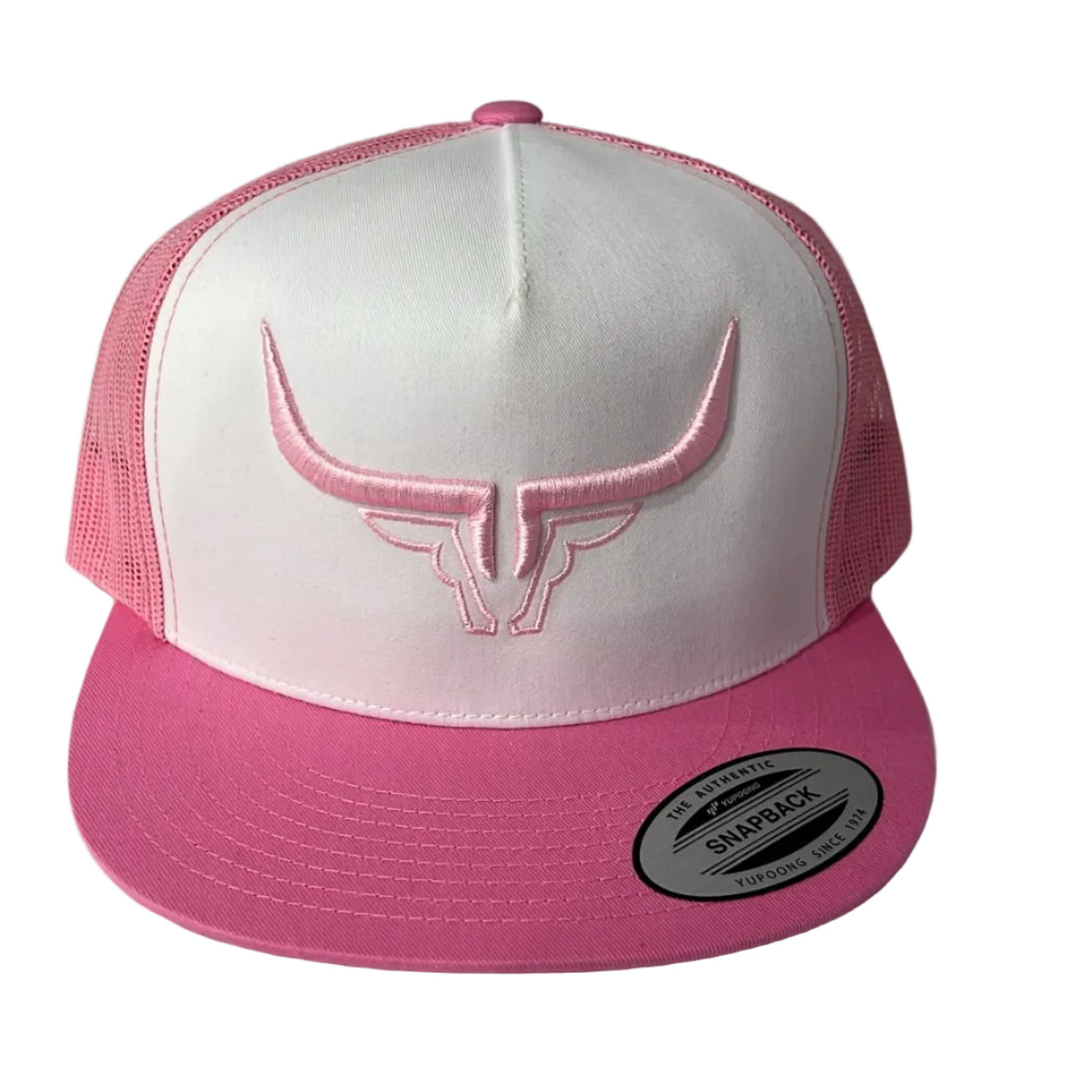 Steel Horn Basic Logo Pink-White-Pink Hat