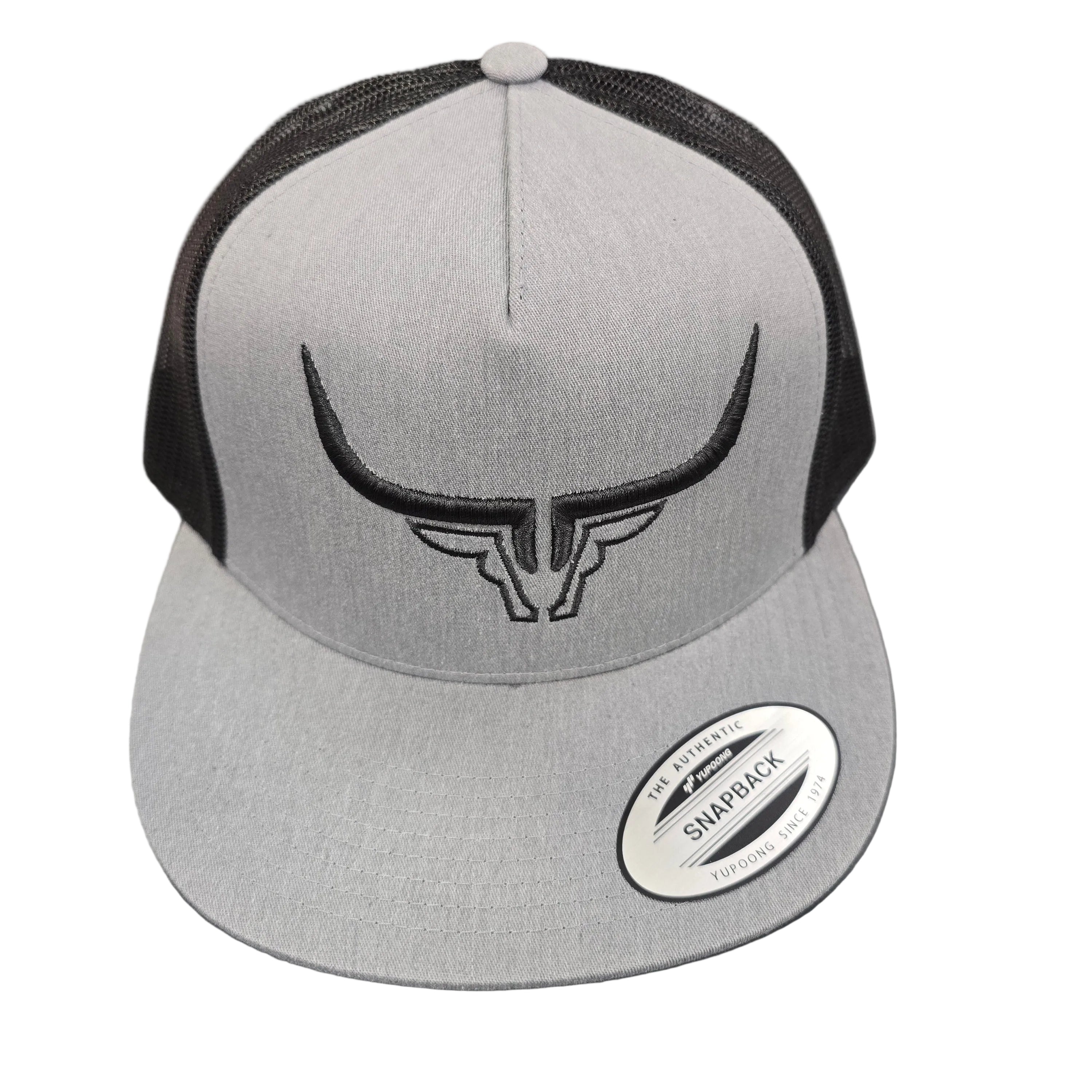 Steel Horn Basic Logo Black-Gray-Black Hat